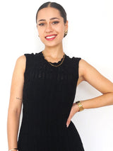 MAXIVESTIDO TEJIDO ONDAS
