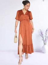 MAXIVESTIDO 2 TIEMPOS LACRE ENTERO