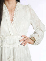MAXIVESTIDO FULL BOBOS CON PRETINA CREMOSO (O)