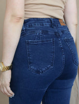 PANTALÓN FLARE JEAN AZUL