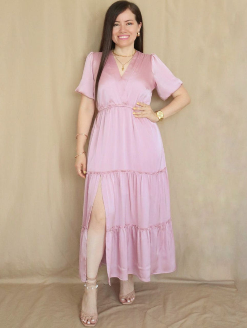 MAXIVESTIDO 3 TIEMPOS ROSA ENTERO