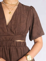 MAXIVESTIDO DOBLE PRETINA CHOCOLATE