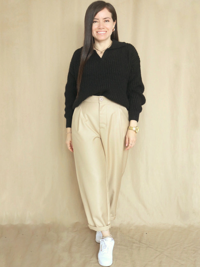 SWEATER CUELLO CAMISERO