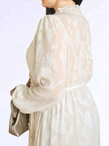 MAXIVESTIDO FULL BOBOS CON PRETINA CREMOSO (O)