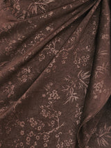 MAXIVESTIDO CRUZADO CON AMARRE CHOCOLATE