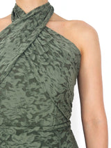 CONJUNTO HALTER VERDE MILITAR