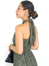 CONJUNTO HALTER VERDE MILITAR